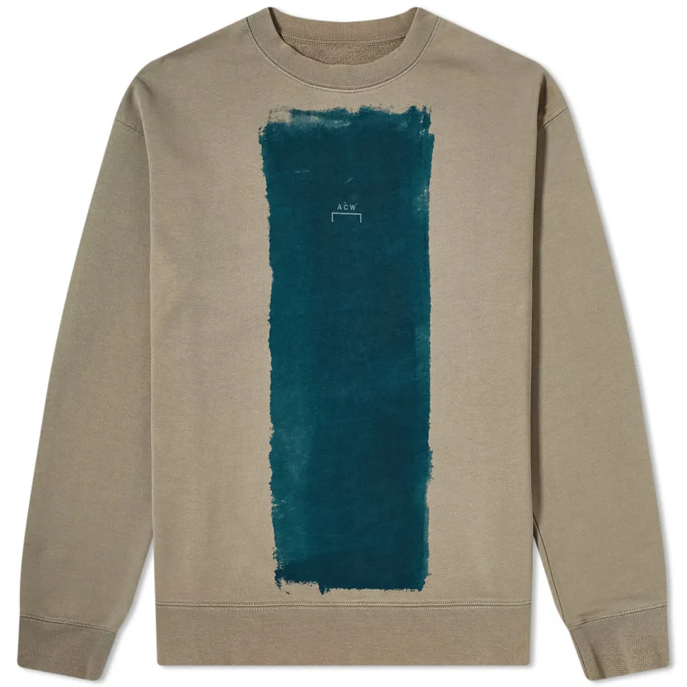 A-COLD-WALL* Block Paint Crew SweatCharcoal Grey