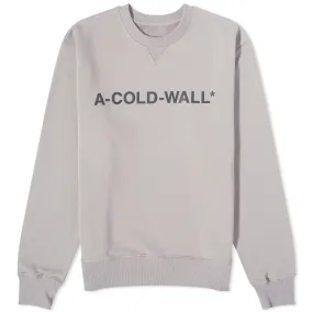 A-COLD-WALL* Logo Crew SweatSlate Grey