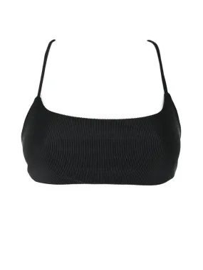 ARUN top - Ribbed Black