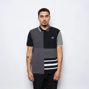 Beams x Fred Perry - Blank Canvas Polo (Black/Grey)