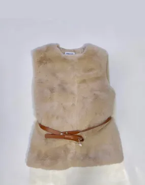 Beige Fur Vest