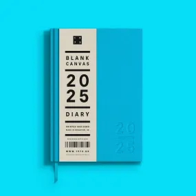 Blank Canvas Turquoise 2025 Diary