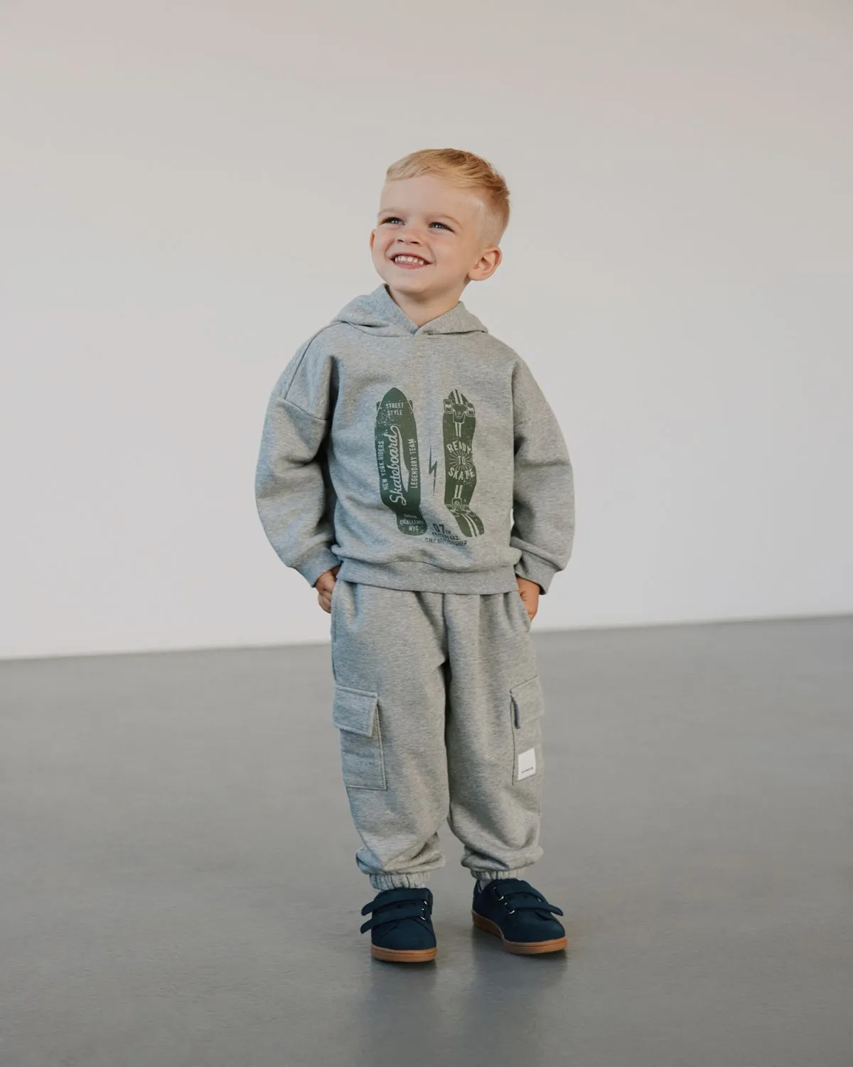 BORISSK SWEATPANTS - Grey melange