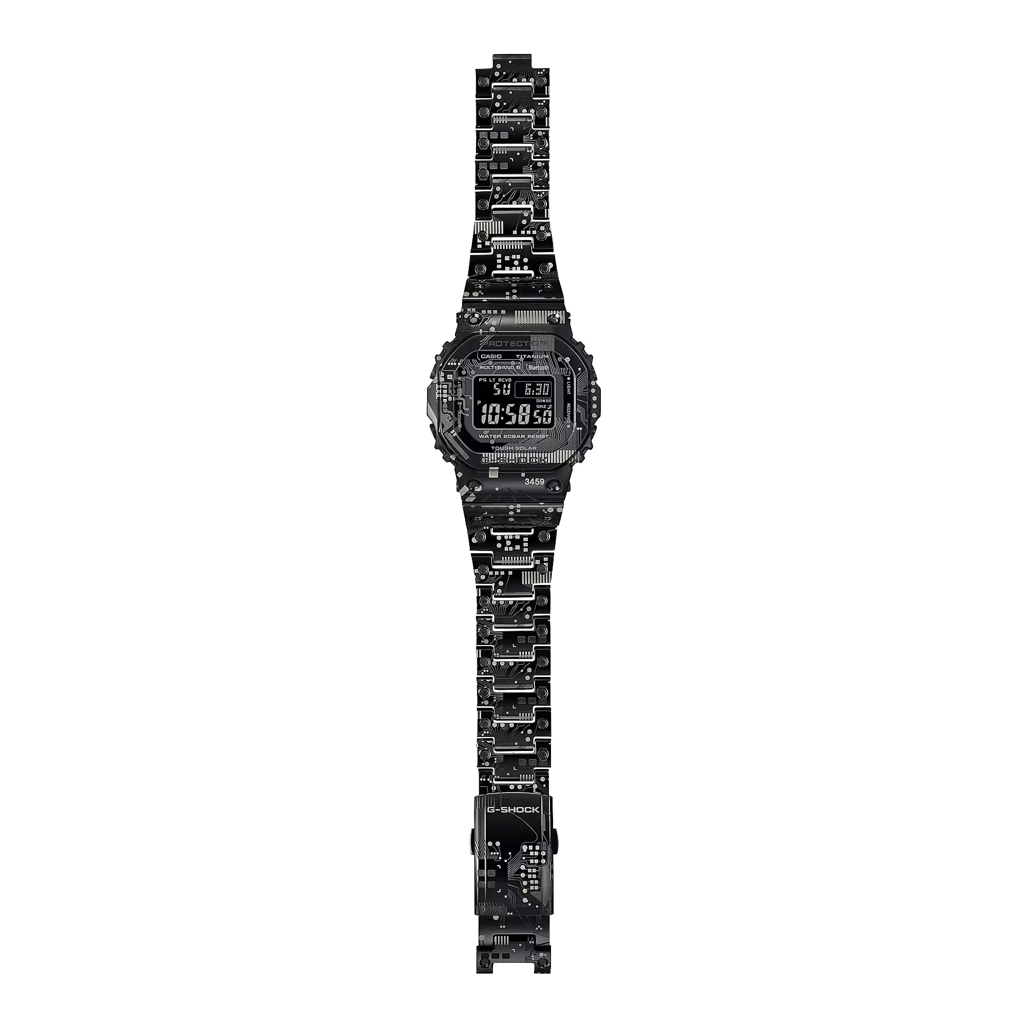 Casio G-SHOCK Circuit Camouflage TranTixxii Titanium Digital Camo Watch GMWB5000TCC-1 Limited