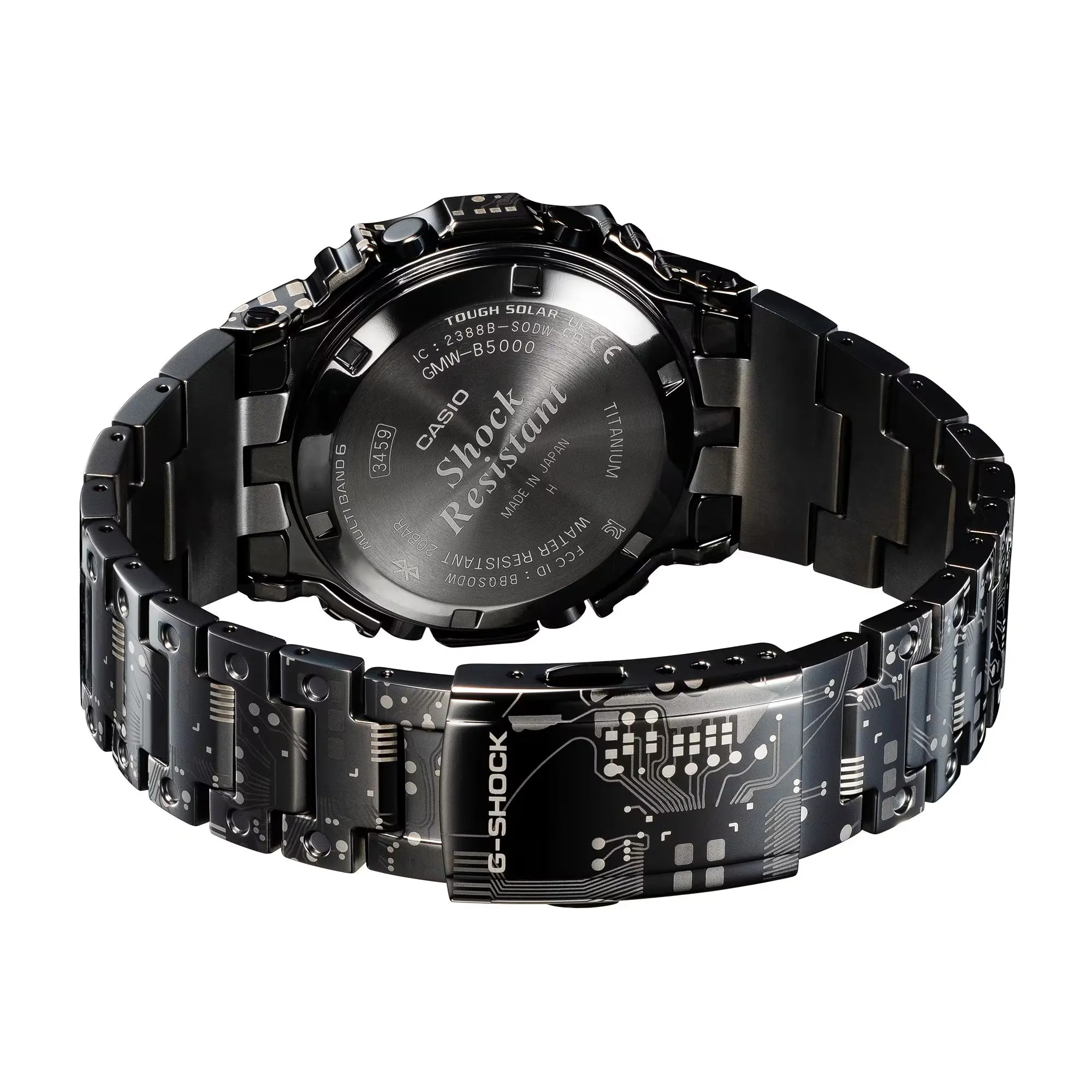 Casio G-SHOCK Circuit Camouflage TranTixxii Titanium Digital Camo Watch GMWB5000TCC-1 Limited