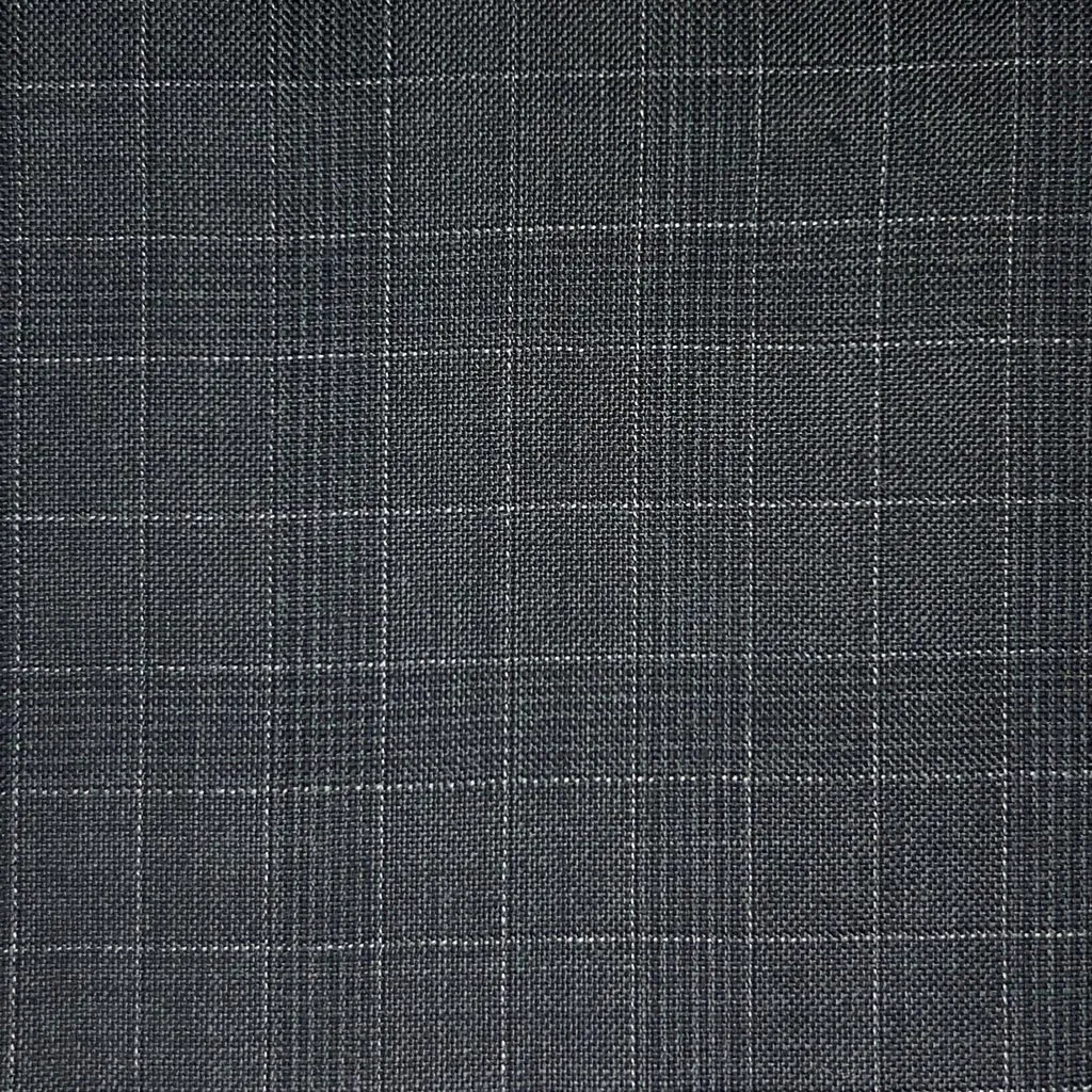 Charcoal Grey Grid Check