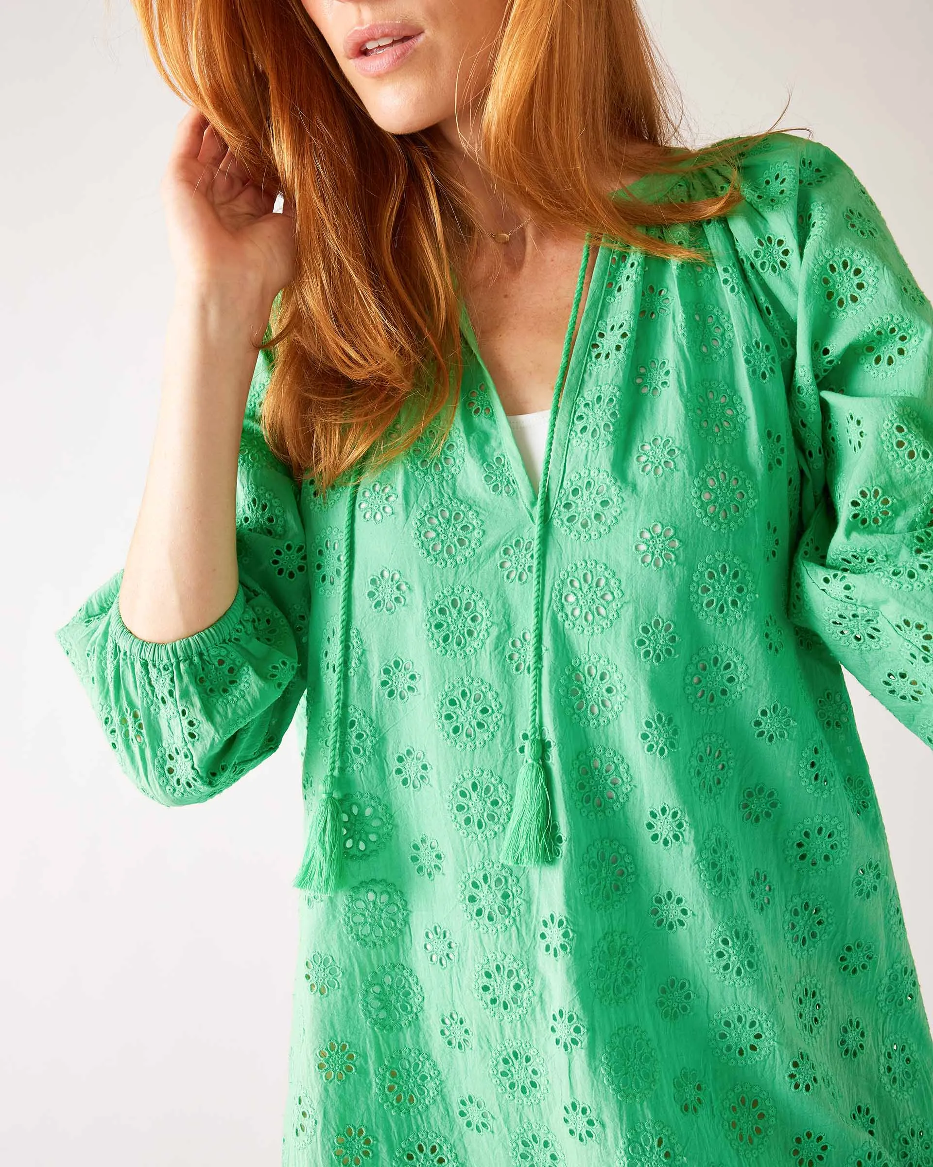 Daisy Eyelet Cover Up