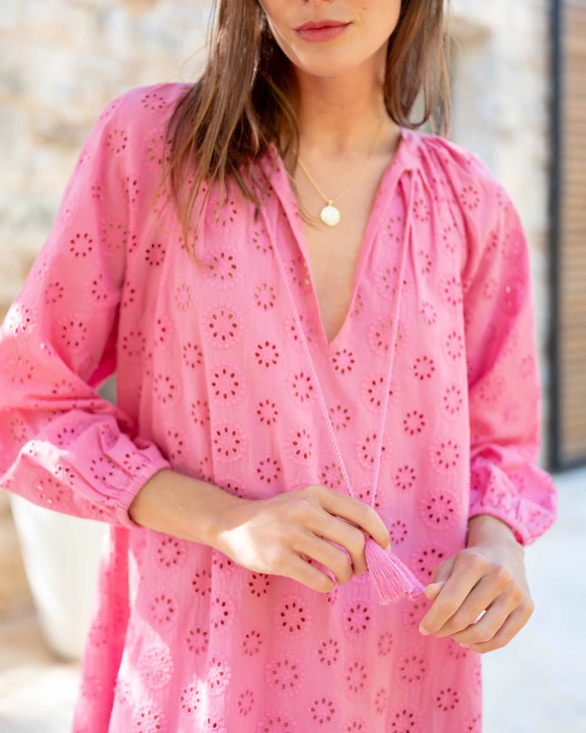 Daisy Eyelet Cover Up