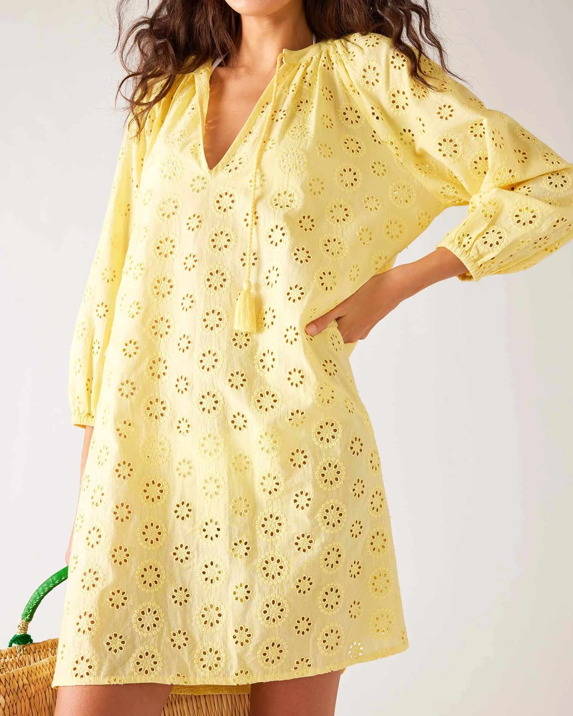 Daisy Eyelet Cover Up