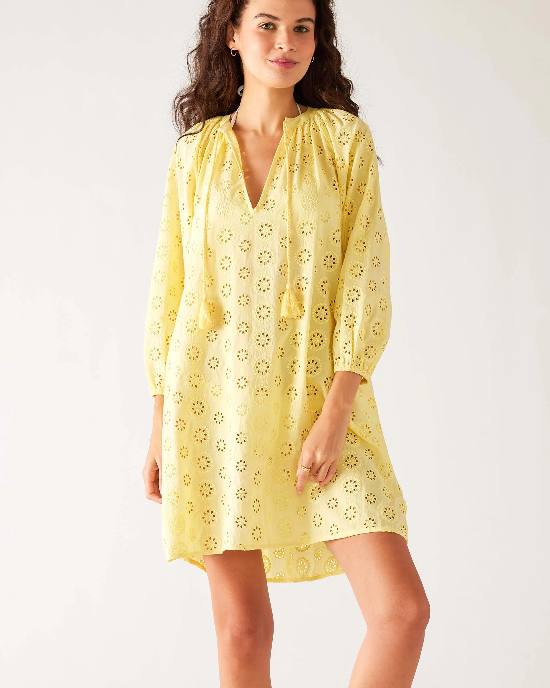 Daisy Eyelet Cover Up