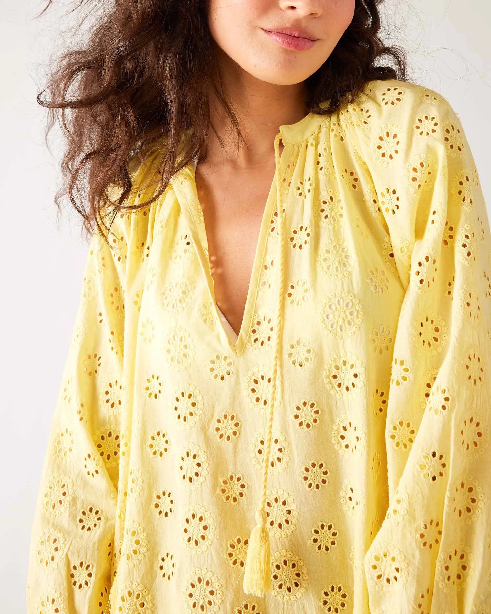 Daisy Eyelet Cover Up