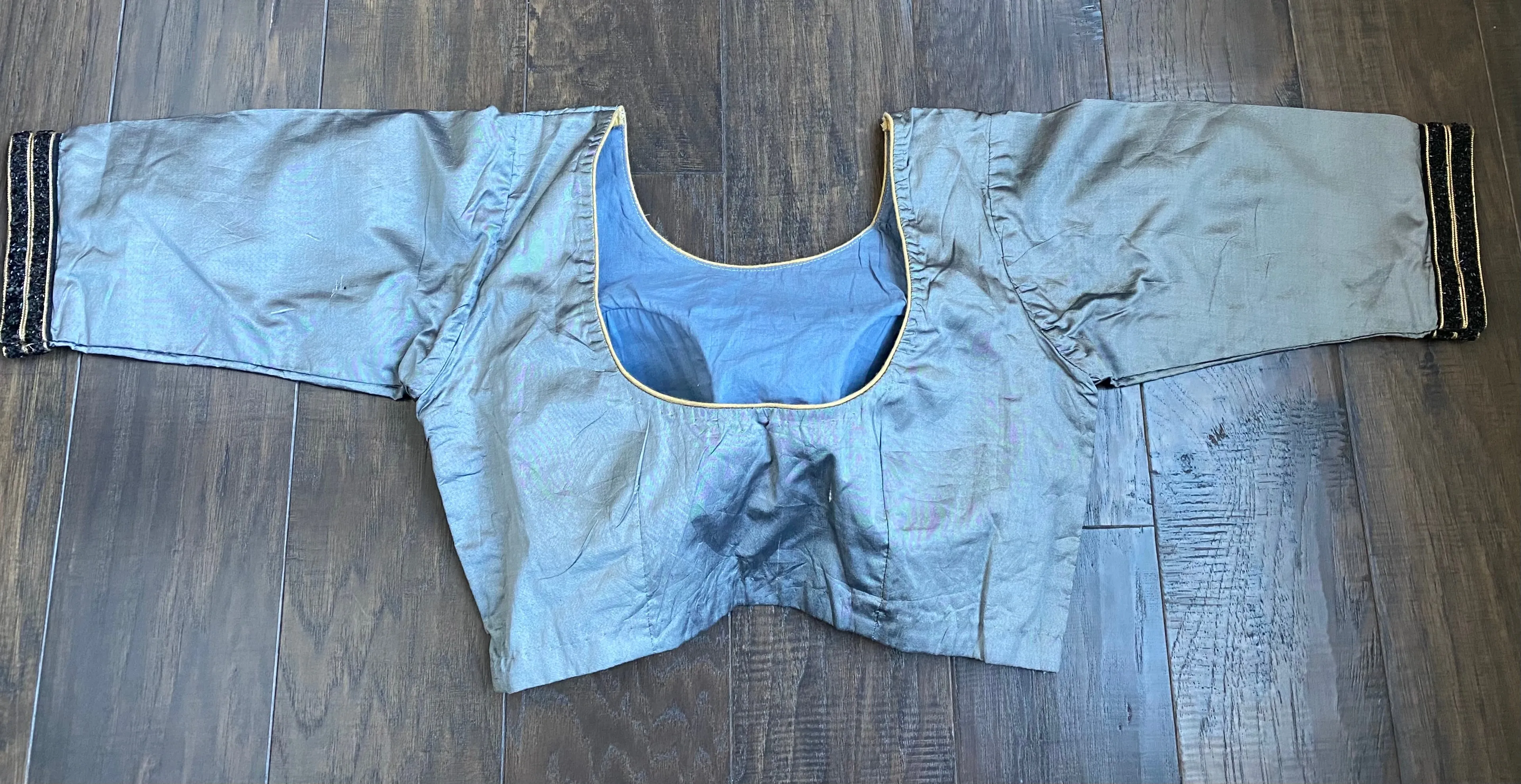 Designer Blouse - Steel Grey