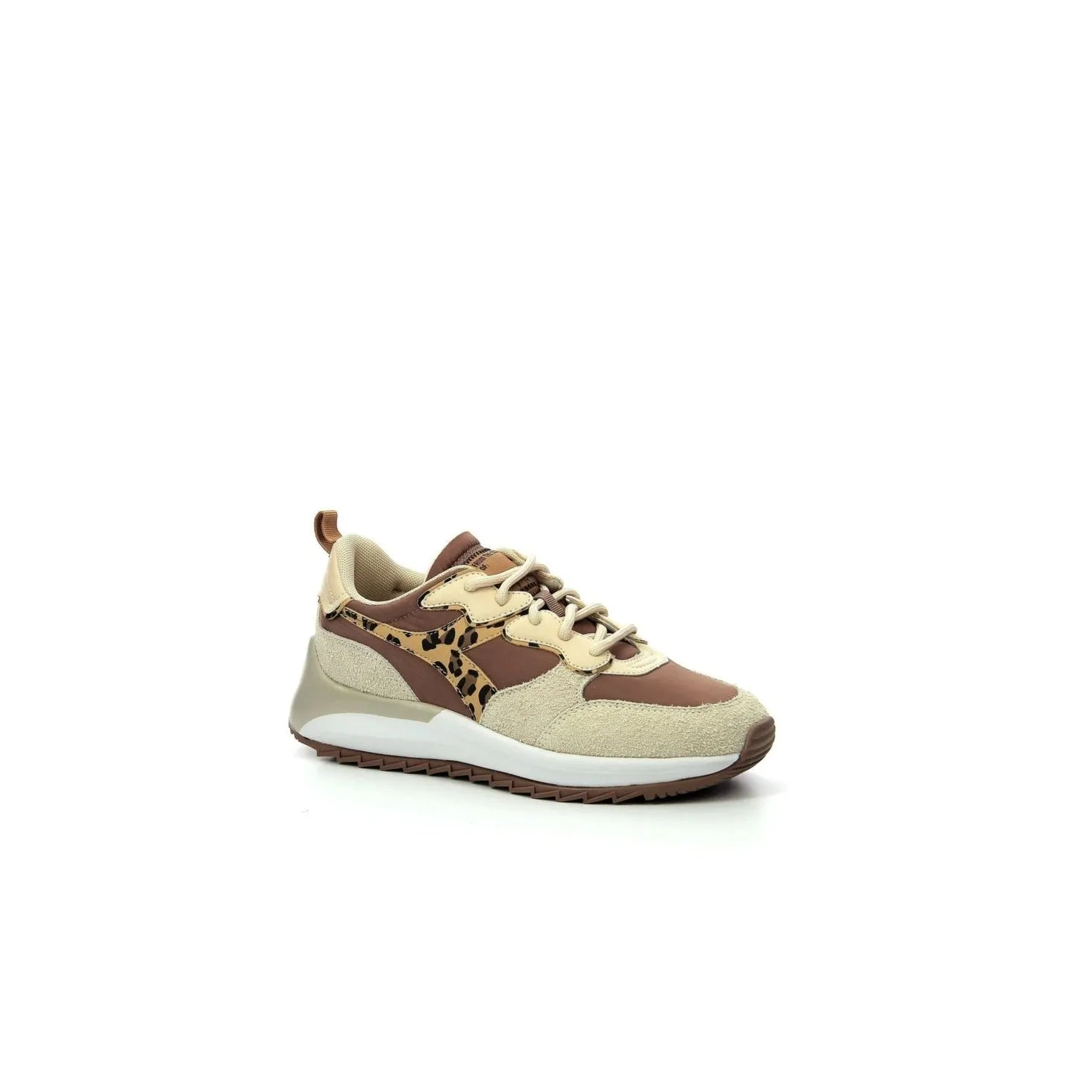 Diadora - Sneakers Basses Jolly Animalier - Beaver Fur/Parchment - Femme