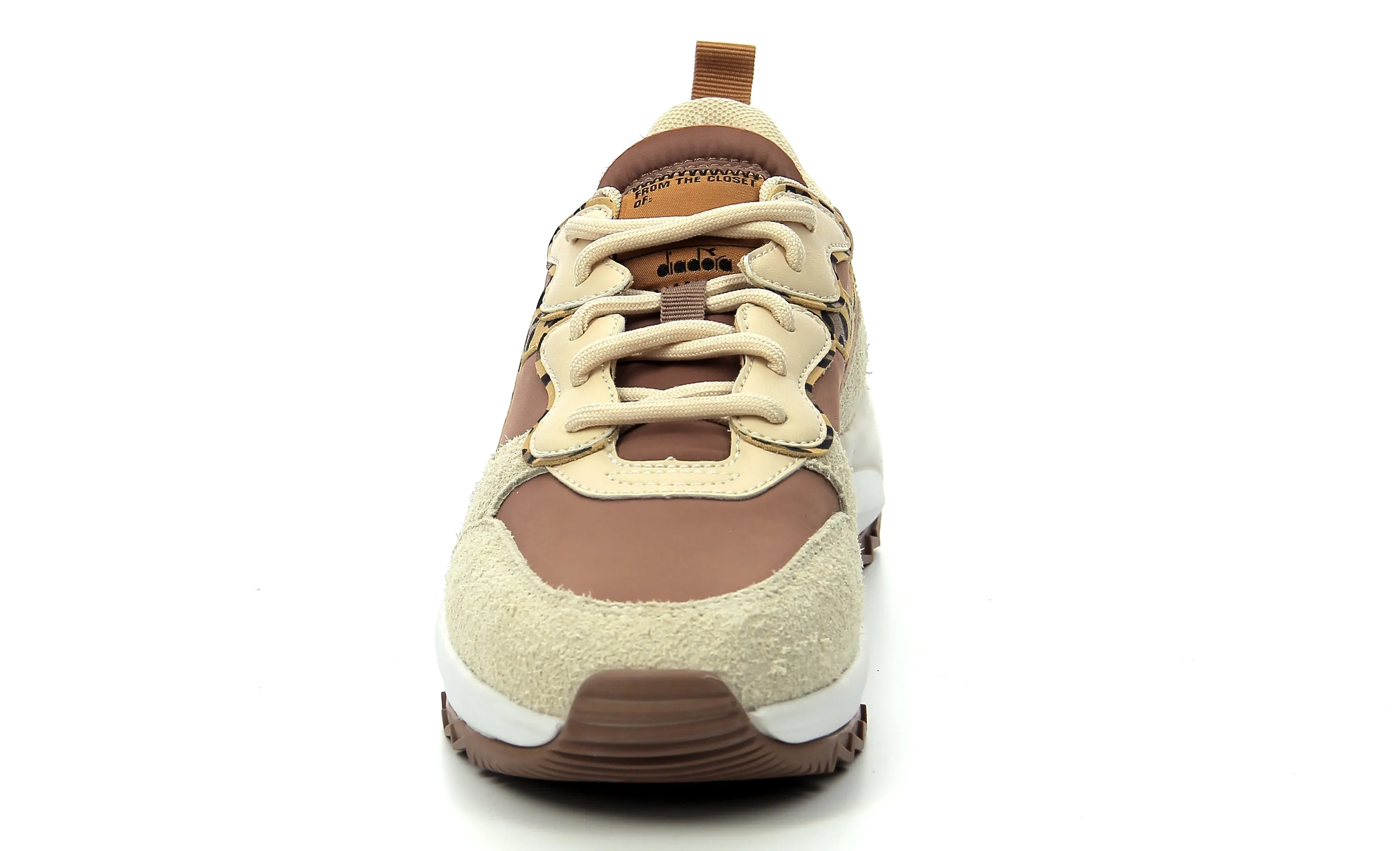 Diadora - Sneakers Basses Jolly Animalier - Beaver Fur/Parchment - Femme