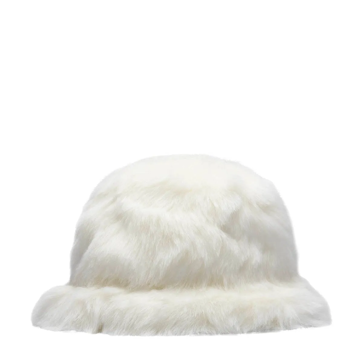 FAUX FUR BUCKET HAT WHITE | Bodega