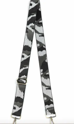 Grey Camo Guitar Strap