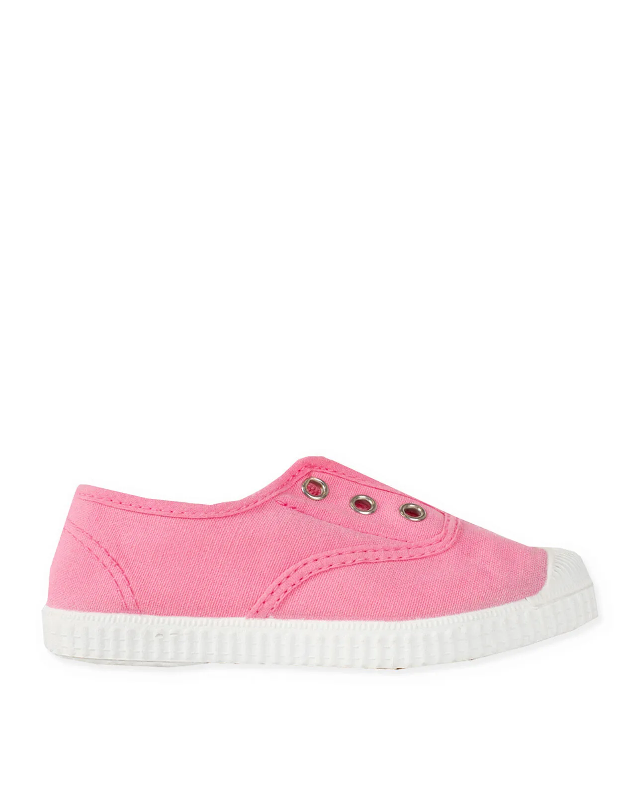 Hampton Canvas Plum Plimsolls Pink