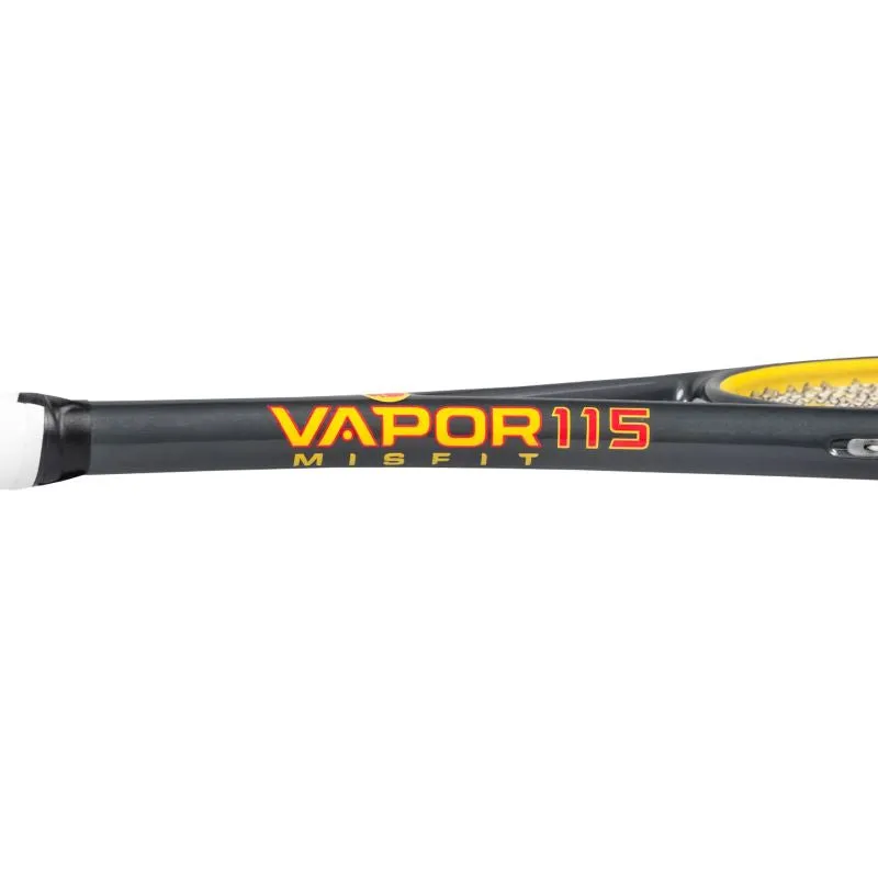 Harrow Vapor Misfit 115 Squash Racket, Grey/Yellow/Red