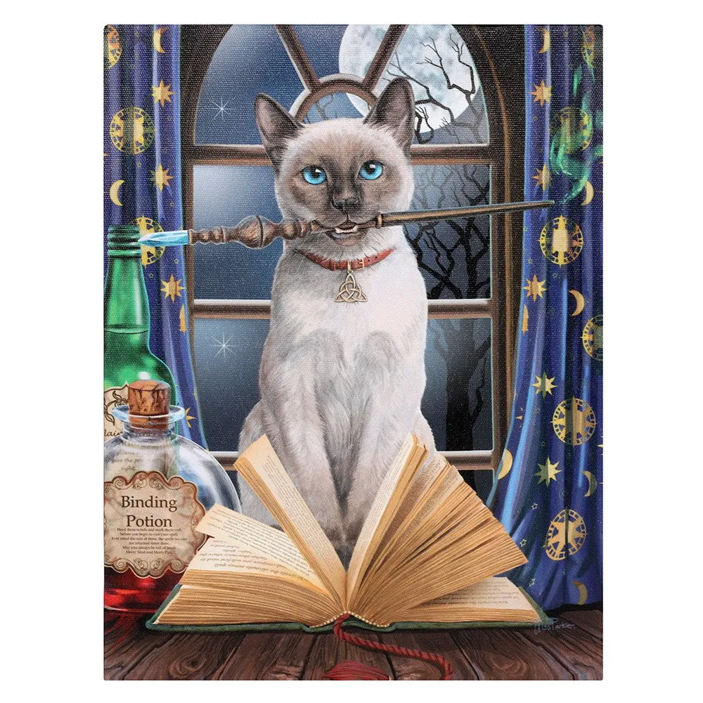 Hocus Pocus Cat Canvas Print by Lisa Parker