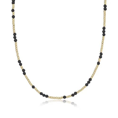 Hope Unwritten Gemstone Choker - Matte Onyx