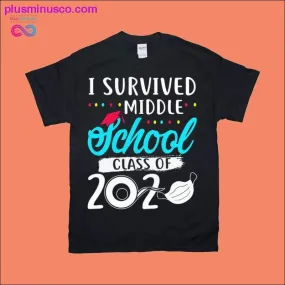 I survived middle School class of 2020 T-Shirts