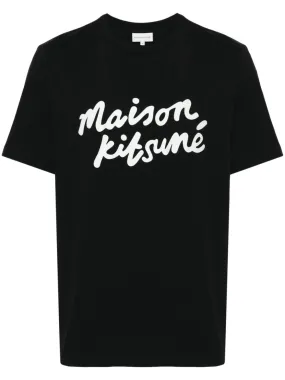 Maison Kitsuné - T-shirt black Handwriting Comfort