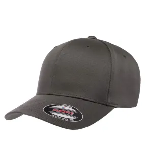 Mens flexfit fitted baseball cap dark grey/dark grey Yupoong