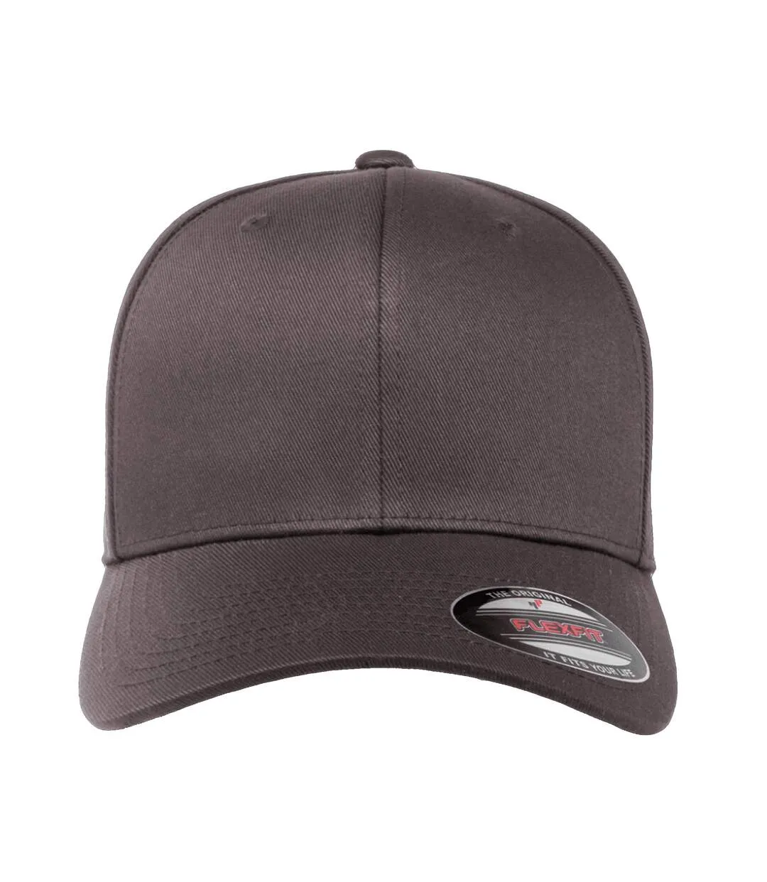 Mens flexfit fitted baseball cap dark grey/dark grey Yupoong