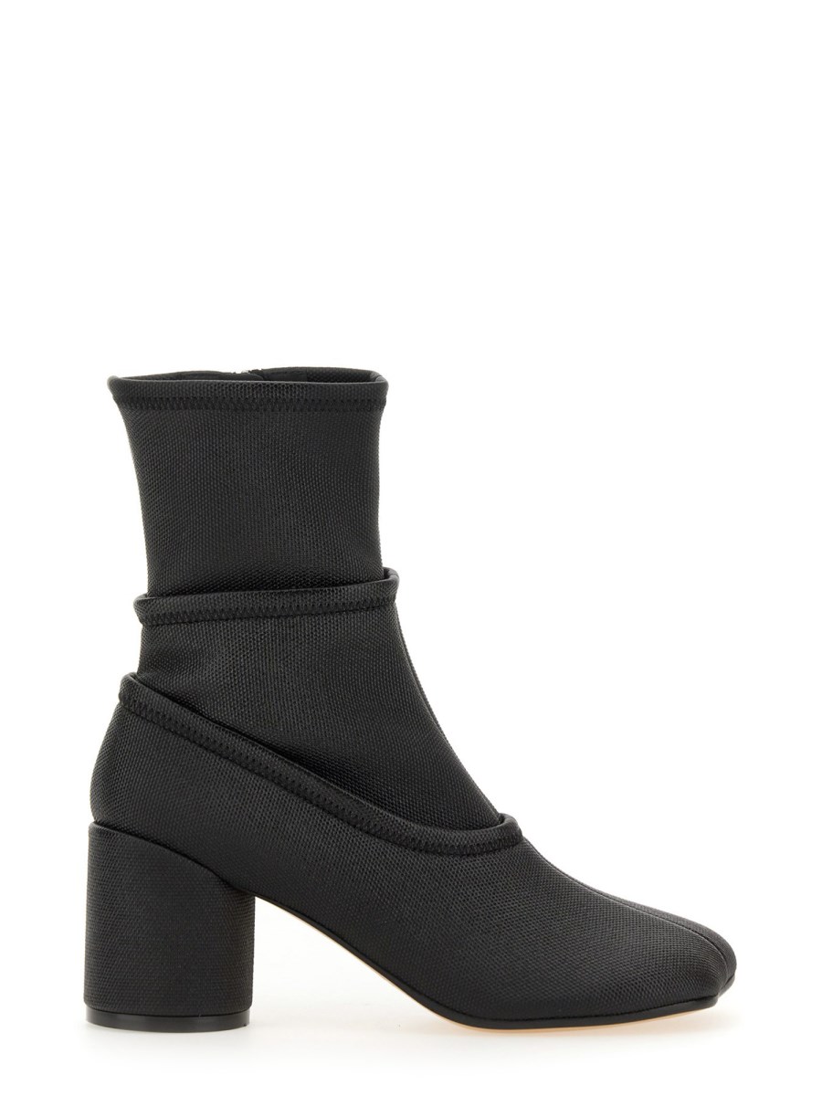 MM6 MAISON MARGIELA    CANVAS ANATOMIC BIKER BOOT