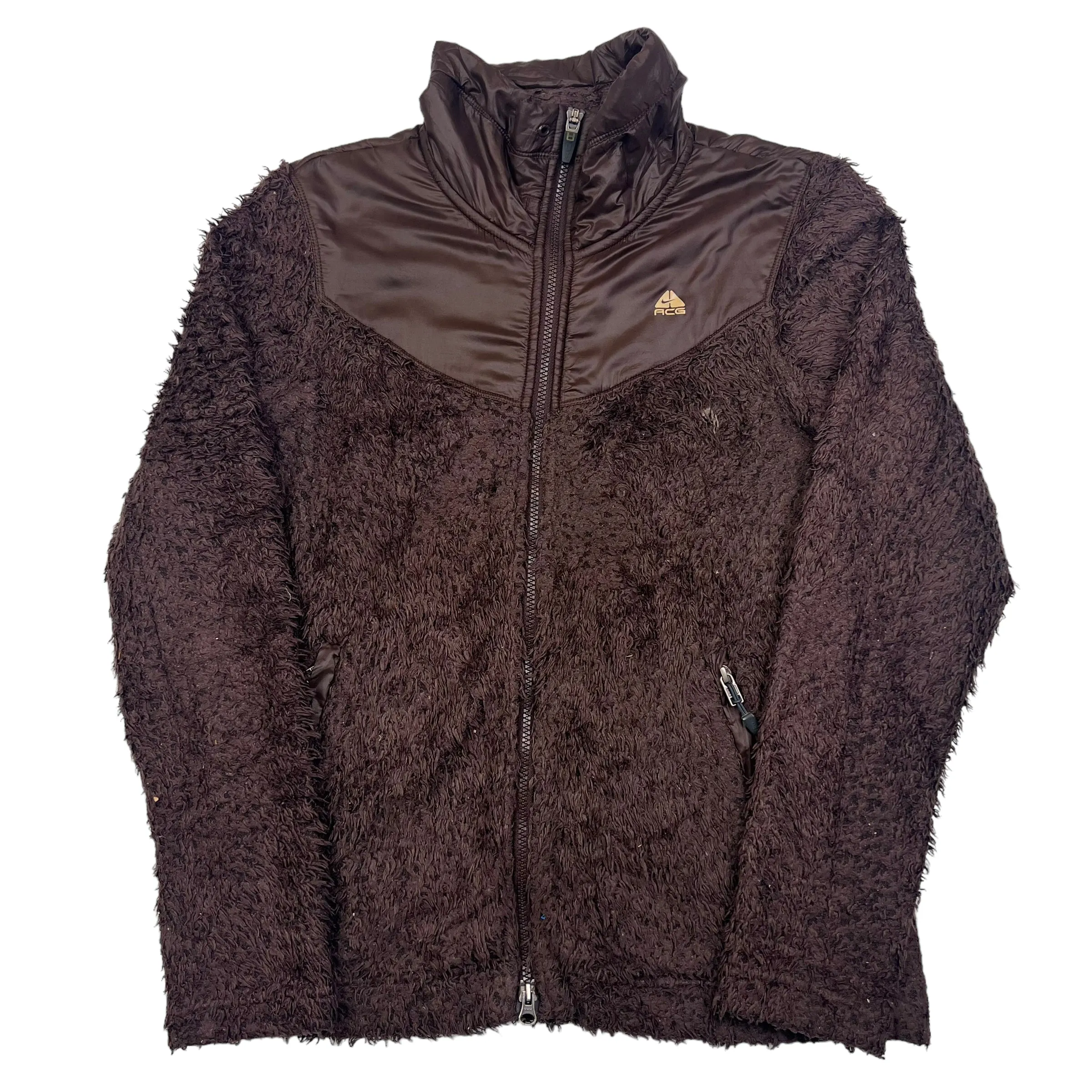 Nike ACG Brown Fur Zip Up Fleece