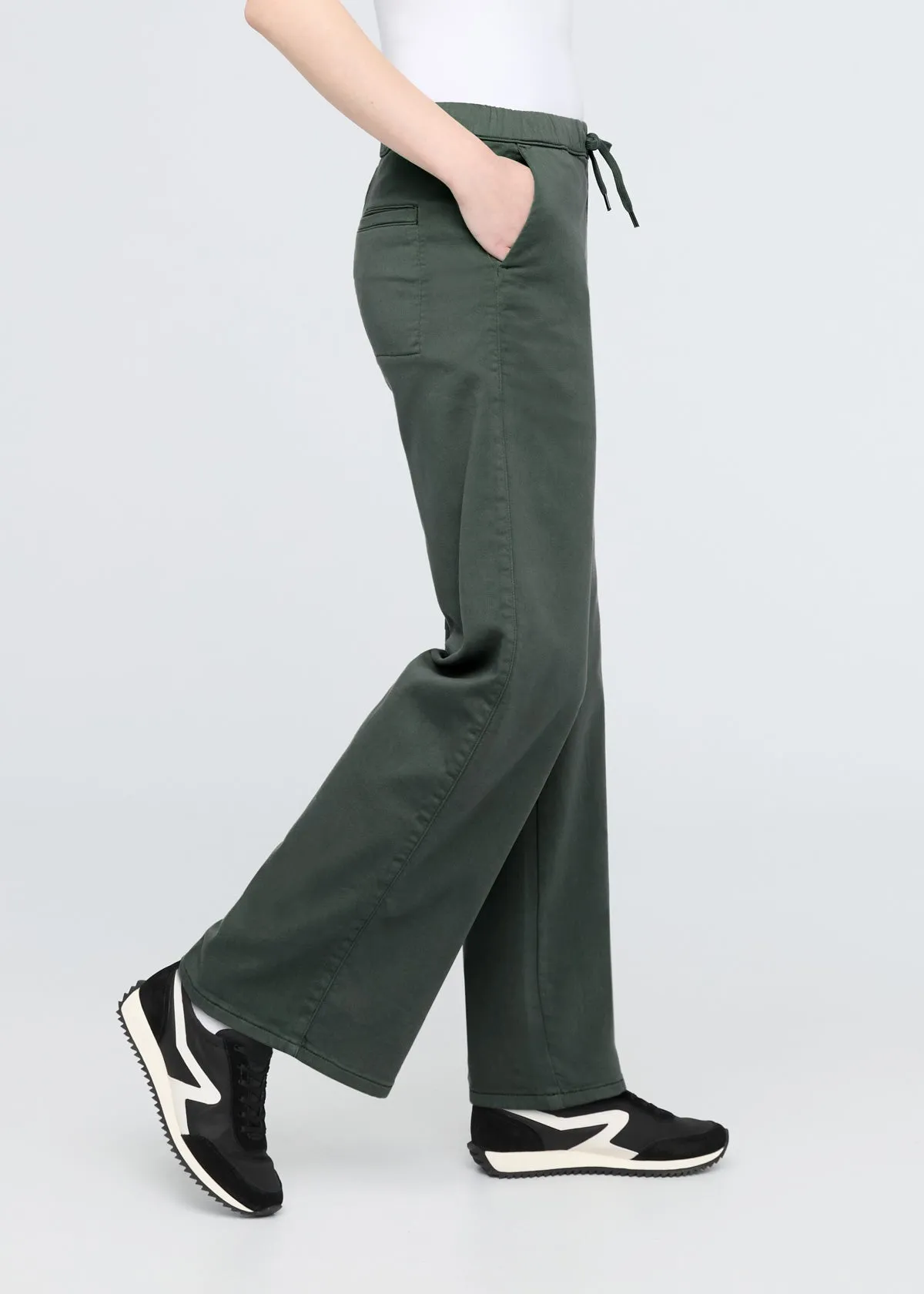 No Sweat Wide Leg Pant - Peat