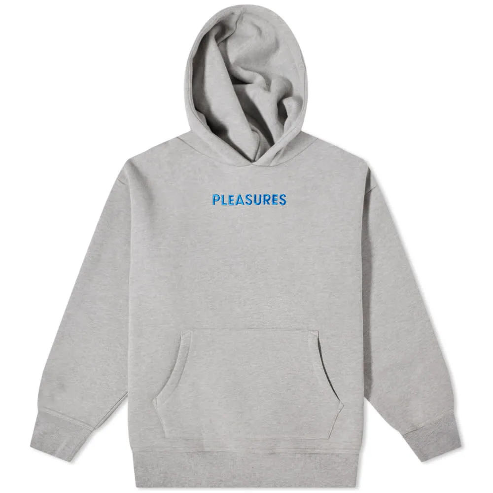 PLEASURES x New Order Protection HoodieHeather Grey