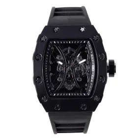 Popular Skeleton Dial Hip Hop Watch