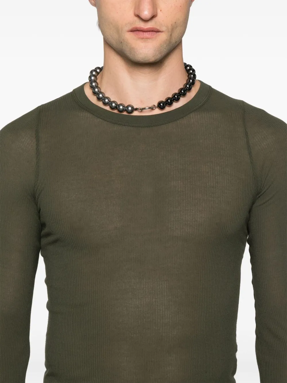 Rick Owens    Rick Owens Ribbed T Shirt