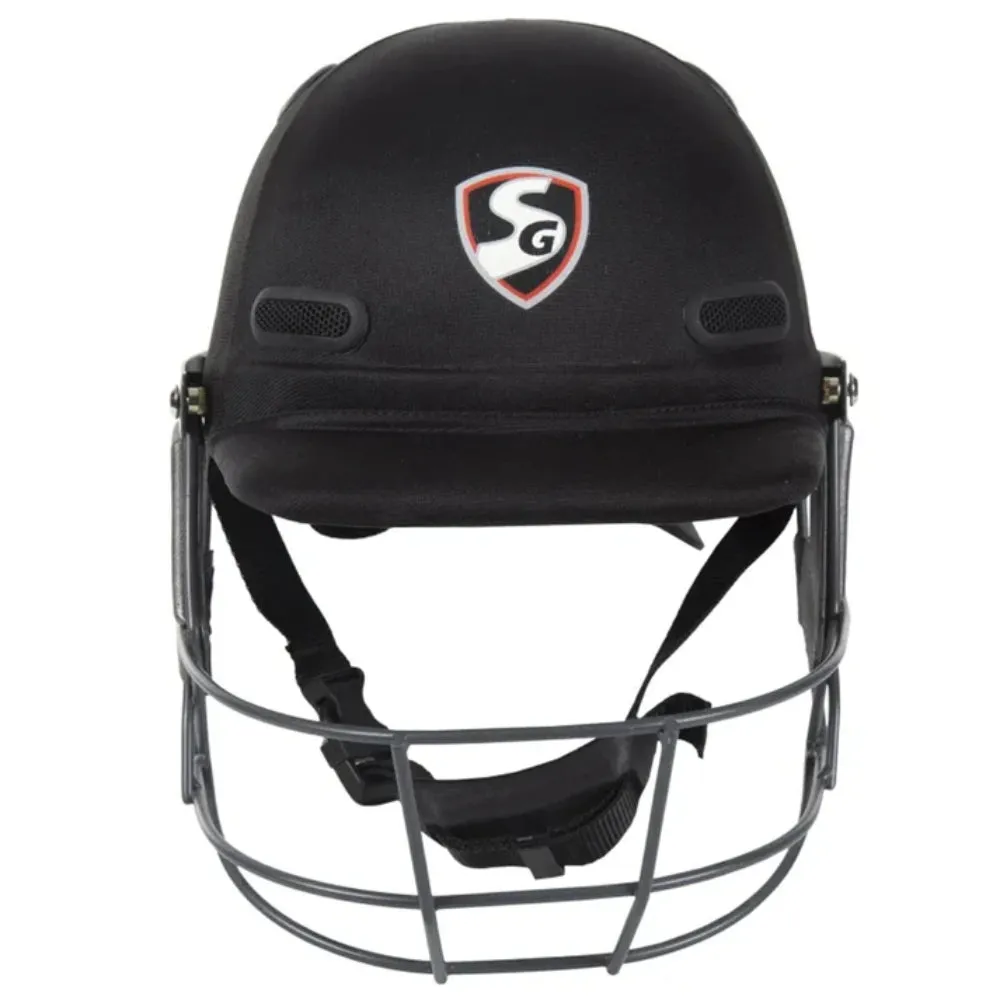 SG Ace Tech Cricket Helmet (Black)