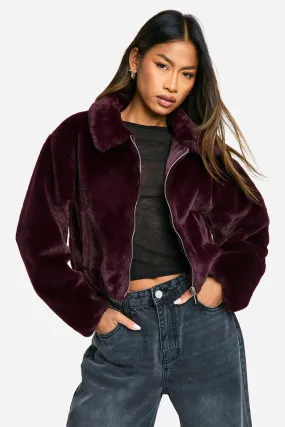 Short Faux Fur Jacket