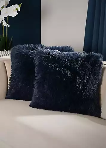 Sienna Faux Mongolian Fur 45x45cm Cushion Covers | Kaleidoscope