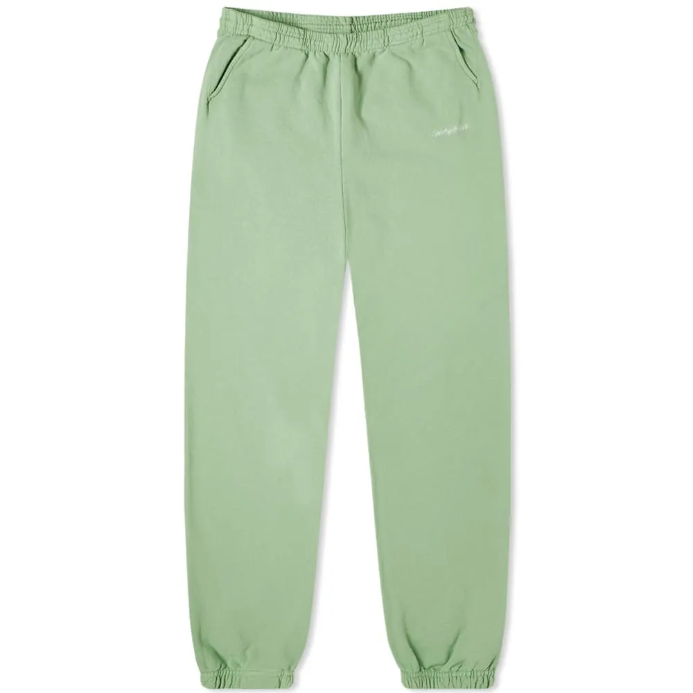 Sporty & Rich Classic Logo Sweat PantPistachio & White