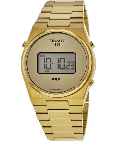 Tissot PRX Digital 35mm Quartz Yellow Gold Tone Steel Unisex Watch T137.263.33.020.00