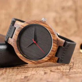 Top Gift Item Men's Analog Simple Bamboo Hand-Made Wooden Wrist Watch