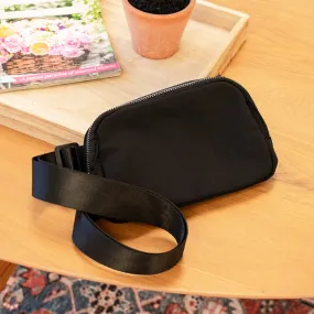 Traveling So Far Belt Bag, Black